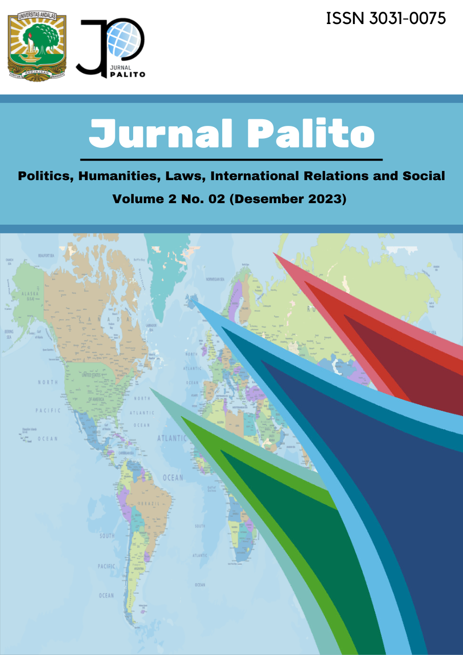 					View Vol. 2 No. 2 (2023): PALITO (Politics, Humanities, Laws, International Relations and Social)
				